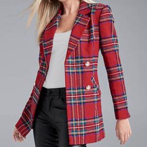 Venus plaid blazer jacket